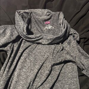 Maidenform Charcoal Cowl Neck Sweater